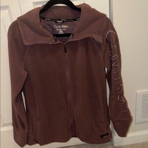 Calvin Klein Women's Utility Jacket in Deep Brown